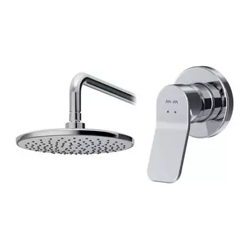 Смеситель для душа AM.PM X-Joy FB85A2R000, тропический душ, d=220 мм, скрытый, хром
