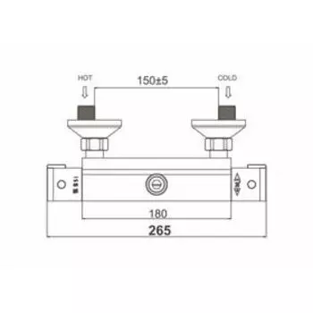 Смеситель для душа D&K Bayern Potsdam DA2153101, термостатический, хром