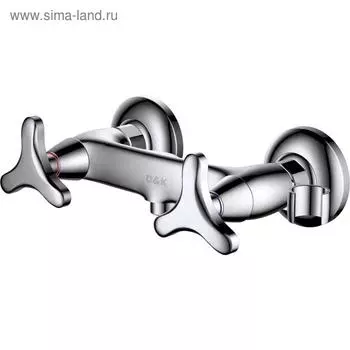Смеситель для душа D&K Hessen Goethe DA1383141, двухвентильный, хром