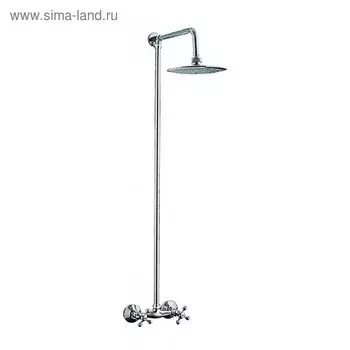 Смеситель для душа Haiba HB2413, двухвентильный, с верхней тропической лейкой