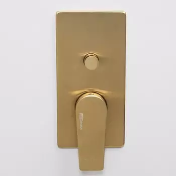 Смеситель для душа WasserKraft Abens 5561, однорычажный, лейка, без излива, золото