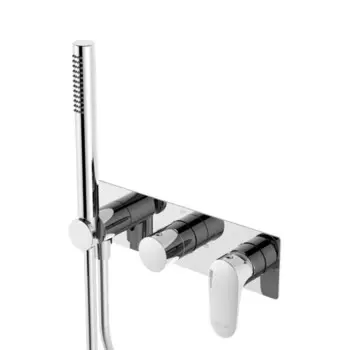 Смеситель для душа WasserKRAFT Dinkel 5877, однорычажный, встраиваемый, лейка, латунь, хром 100721