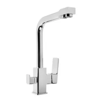 Смеситель для кухни Accoona A51126, однорычажный, излив 189 мм, выход на питьевую, хром