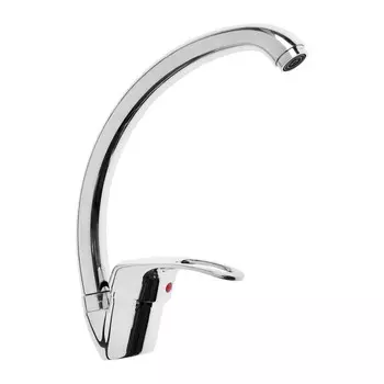 Смеситель для кухни "АМУР" BY 2010-02 S хр. TYE-2025, однорычажный, длина излива 150 мм,хром