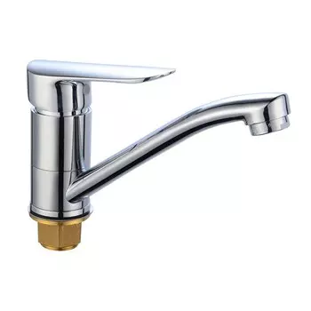 Смеситель для кухни BOOU B8274-14A, излив 139 мм, однорычажный, картридж 35 мм, латунь, хром 10285