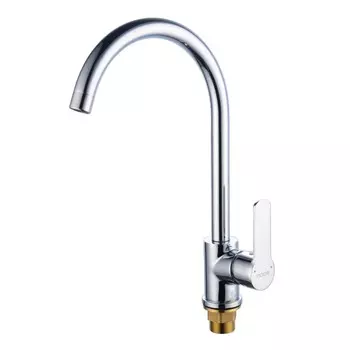 Смеситель для кухни BOOU B8289-28J, однорычажный, картридж 35 мм, латунь, хром