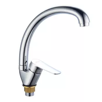 Смеситель для кухни BOOU B8290-10F, однорычажный, картридж 35 мм, латунь, хром