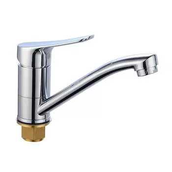 Смеситель для кухни BOOU B8290-14A, однорычажный, поворотный излив, хром