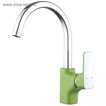 Смеситель для кухни D&K DA1432412, зеленый/хром