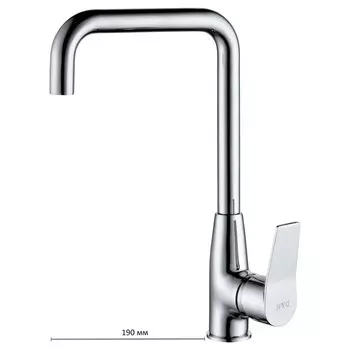 Смеситель для кухни D&K Rhein Mosel DA1262441, однорычажный, хром