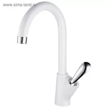 Смеситель для кухни D&K Venice Baciano DA1032456, однорычажный, белый/хром