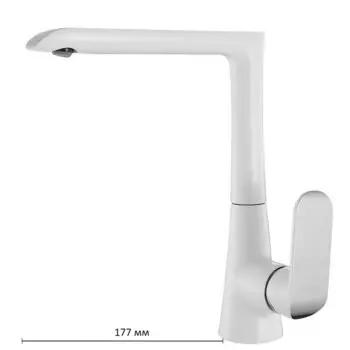 Смеситель для кухни IDDIS Calipso, CALSBL0i05, белый/хром