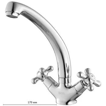 Смеситель для кухни IDDIS Jeals, 59000T4C+Z03, двухвентильный