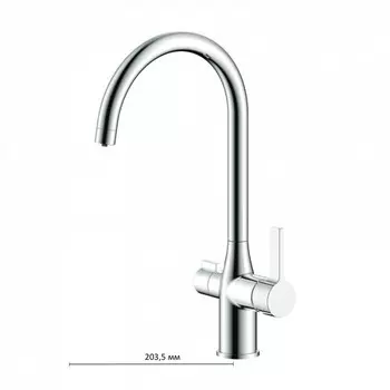 Смеситель для кухни IDDIS Pure PURSBFJi05, с каналом для фильтрованной воды, хром