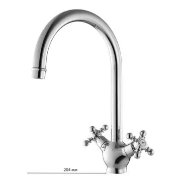 Смеситель для кухни IDDIS SAM, SAMSB00i05, двухвентильный