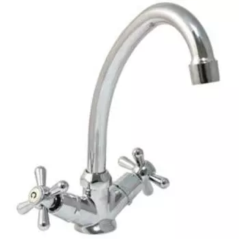 Смеситель для кухни Istok life Luxe 0402.774, двухвентильный, хром