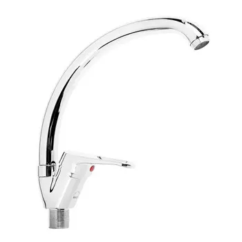 Смеситель для кухни "Эверест" B59-028, однорычажный, высокий излив, хром