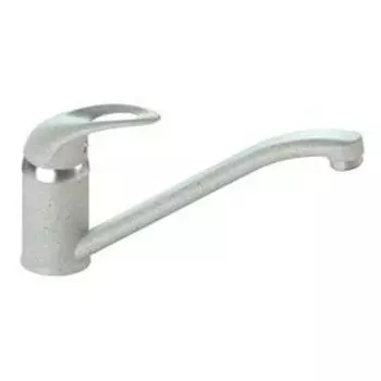 Смеситель для кухни "Карельский камень" КМ004/Q10, однорычажный, матовый, светло-серый