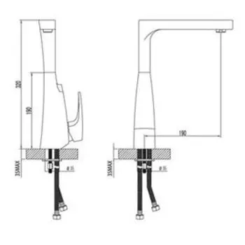Смеситель для кухни Lemark Shift LM4305C