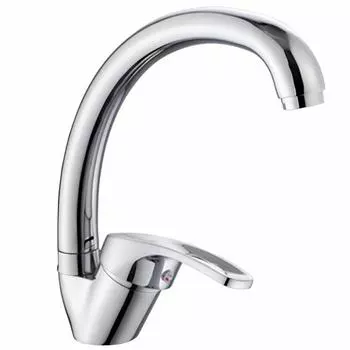 Смеситель для кухни Ligeya L4127, однорычажный, высокий излив, хром