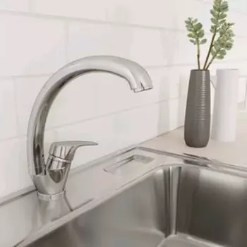 Смеситель для кухни Milardo Meal M05SB0JM05, однорычажный, высокий излив 285 мм, хром