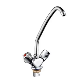 Смеситель для кухни "ПСМ-Профсан" PSM-117-50, двухвентильный, излив 160 мм, хром