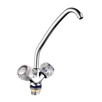 Смеситель для кухни "ПСМ-Профсан" PSM-120-65, двухвентильный, излив 160 мм, хром