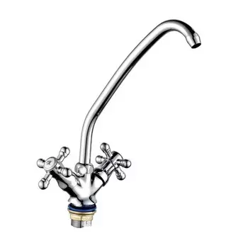 Смеситель для кухни "ПСМ-Профсан" PSM-120-89, двухвентильный, излив 160 мм, хром