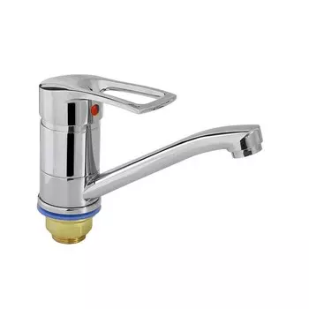 Смеситель для кухни "ПСМ-Профсан" PSM-215-017, однорычажный, излив 160 мм, хром