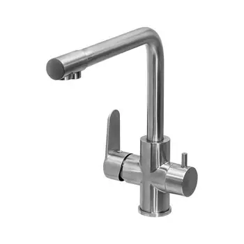 Смеситель для кухни "ПСМ-Профсан" PSM-300-22, однорычажный, выход на питьевую воду, хром