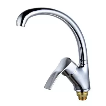 Смеситель для кухни "ПСМ-Профсан" PSM-335-023, однорычажный, длина излива 210 мм, хром