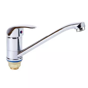 Смеситель для кухни "ПСМ-Профсан" PSM-427-037, однорычажный, длина излива 220 мм, хром