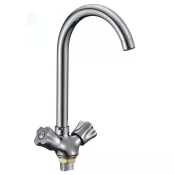 Смеситель для кухни "РМС" SL116-274F, двухвентильный, цинк, хром