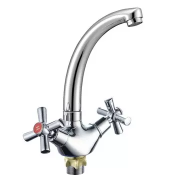 Смеситель для кухни "РМС" SL138-272F, двухвентильный, цинк, хром