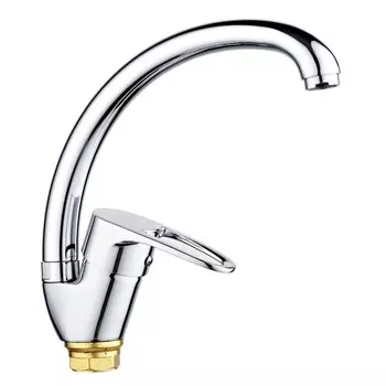 Смеситель для кухни "РМС" SL52-011F, однорычажный, картридж 40 мм, цинк, хром