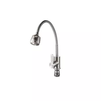Смеситель для кухни RMS SUS124-016F, однорычажный, гибкий излив, хром