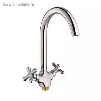 Смеситель для кухни RUSH Bianki BI7650-24, двухвентильный, хром