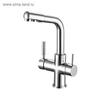Смеситель для кухни RUSH Gozo MS9035-31, однорычажный, с краном для питьевой воды, хром