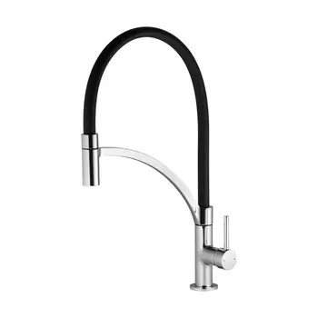 Смеситель для кухни Santek «Брукс», длинный гибкий излив, хром