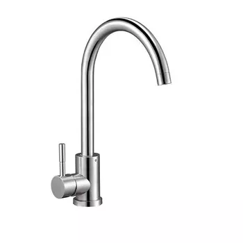 Смеситель для кухни Solone EZA4-D090, однорычажный, нержавеющая сталь, картридж 35 мм, хром 798190