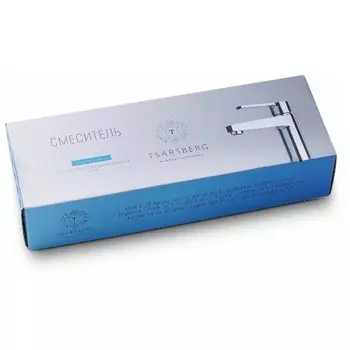 Смеситель для кухни TSARSBERG TSB-920-3505, однорычажный, излив 190 мм, настенный, хром