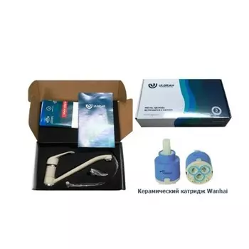 Смеситель для кухни Ulgran Quartz UQ-004, цвет 02 лён