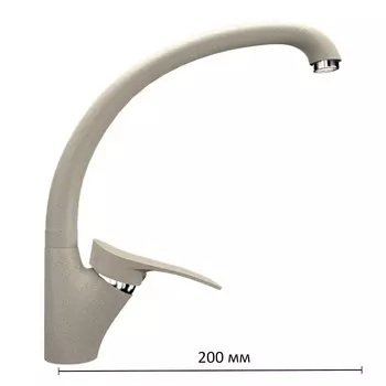 Смеситель для кухни Ulgran U001-328, цвет бежевый