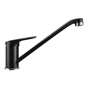 Смеситель для кухни Ulgran U004-344, цвет ультра-чёрный