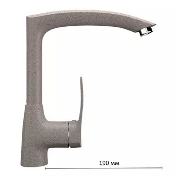 Смеситель для кухни Ulgran U005-302, цвет песочный