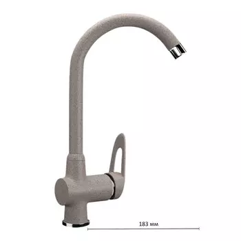 Смеситель для кухни Ulgran U006-302, цвет песочный