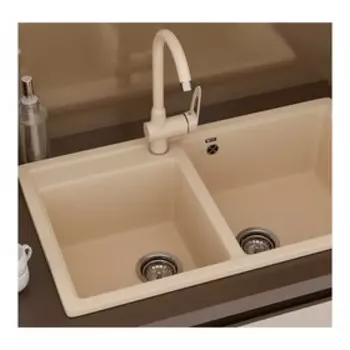 Смеситель для кухни Ulgran U006-328, цвет бежевый