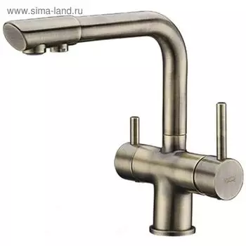 Смеситель для кухни WasserKRAFT A8037, под фильтр, "светлая бронза"