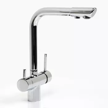 Смеситель для кухни WasserKRAFT A8317, двухрычажный, с выходом на питьевую, хром