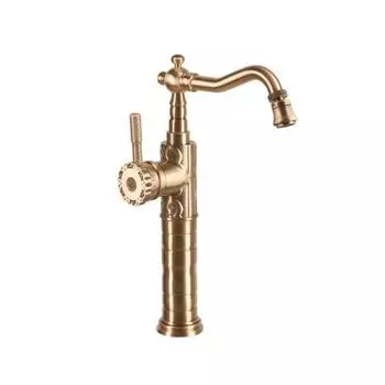 Смеситель для кухни WINDSOR 21888K, однорычажный, поворотный, бронза/глянец